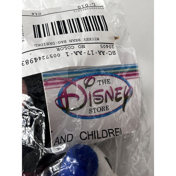 Disney Bean Bag Plush - DREIDEL MICKEY '99 (Mickey Mouse) (9.5 inch) -Mint w/Tag - Picture 3 of 4